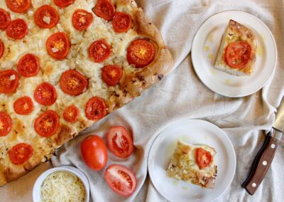 Focaccia with tomato